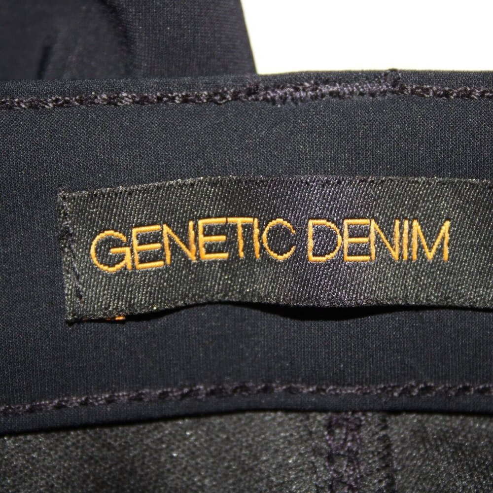 Genetic Denim The Ava Sz 28 x 31 Black Tan Pocket Stretch Poly Nylon Skinny Pant - Picture 8 of 16
